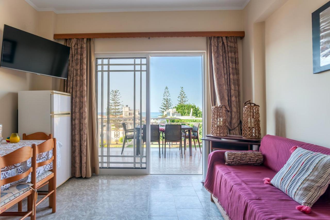 Christine Seaside Apartments In Chania Stalós Exterior foto